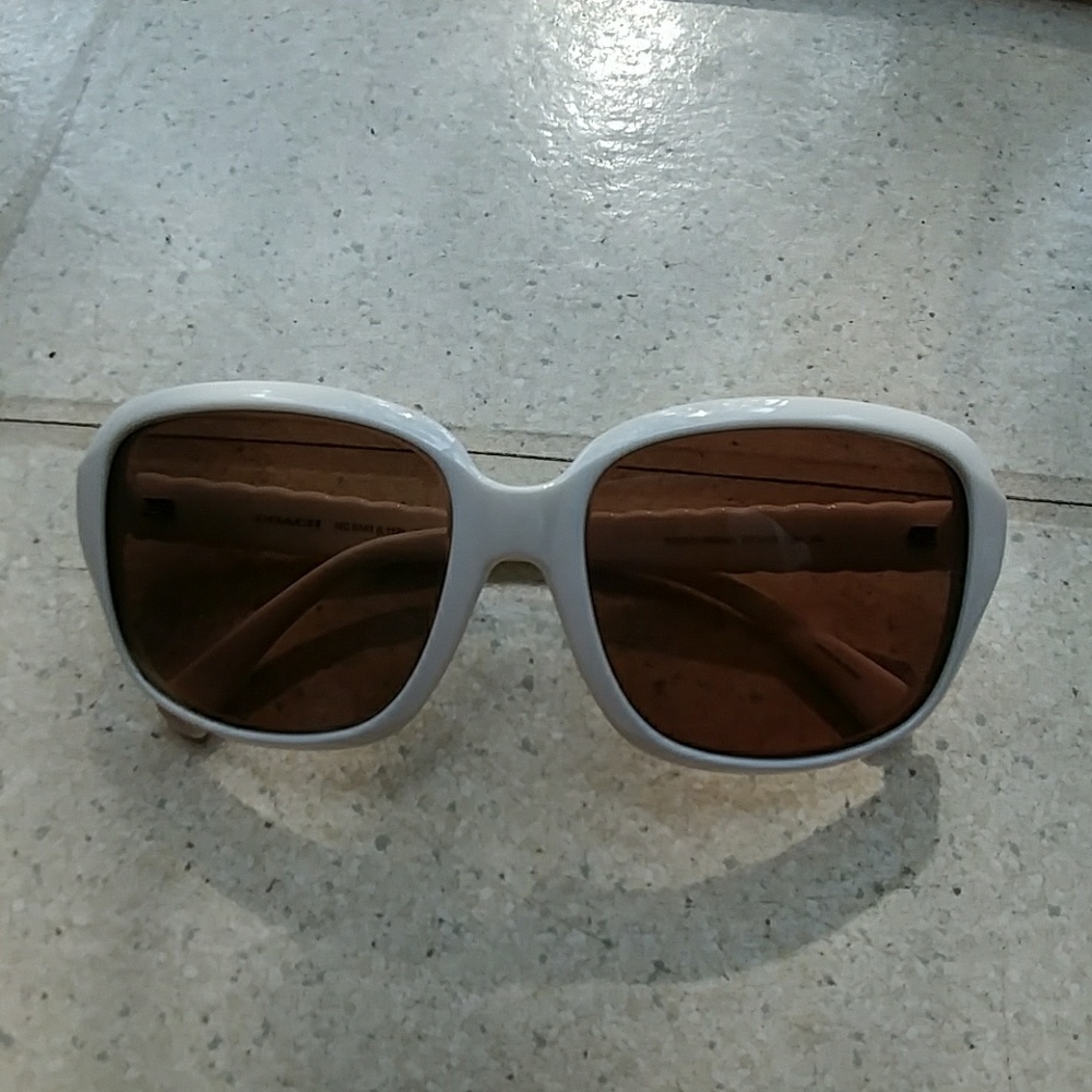 White Coach Sunglasses
